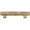 Ekena Millwork Kit w/ Alamo Corbels, NaturaL Pine, 4"H x 6"D x 48"W Sandblasted Faux Wood Fireplace ManteL MANUSD04X06X48AOPP